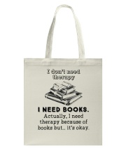 I Need Books Tote Bag thumbnail