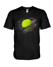 Tennis Inside Flag V-Neck T-Shirt thumbnail