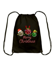 BASKETBALL MERRY CHRISTMAS Drawstring Bag tile