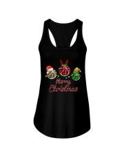 BASKETBALL MERRY CHRISTMAS Ladies Flowy Tank tile