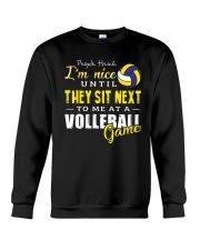 People Think I Am A Volleyball Crewneck Sweatshirt thumbnail