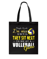 People Think I Am A Volleyball Tote Bag thumbnail