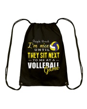People Think I Am A Volleyball Drawstring Bag thumbnail
