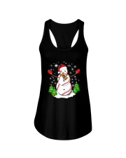 Baseball Christmas Snowman Ladies Flowy Tank thumbnail