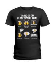 THINGS I DO IN MY SPARE TIME Ladies T-Shirt tile