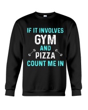 Gym And Pizza Crewneck Sweatshirt thumbnail