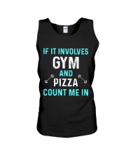 Gym And Pizza Unisex Tank thumbnail