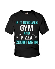 Gym And Pizza Youth T-Shirt thumbnail