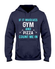 Gym And Pizza Hooded Sweatshirt thumbnail