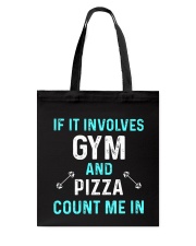 Gym And Pizza Tote Bag thumbnail