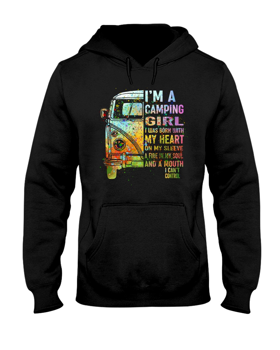 I'm A Camping Girl Hooded Sweatshirt