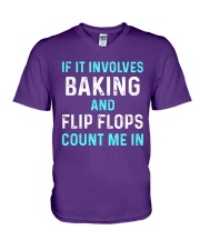 Baking-Count me in V-Neck T-Shirt front