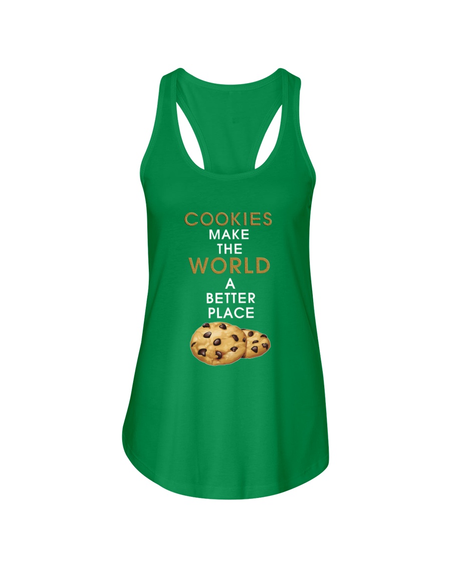 Cookies Make The World A Better Place Ladies Flowy Tank