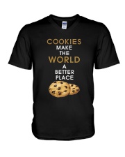 Cookies Make The World A Better Place V-Neck T-Shirt thumbnail