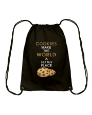 Cookies Make The World A Better Place Drawstring Bag thumbnail