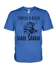 Finish A Book V-Neck T-Shirt thumbnail