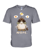 GYM - Unicorn Nope V-Neck T-Shirt thumbnail