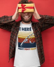 Fishing Here Fishy Fishy Fishy Classic T-Shirt apparel-classic-tshirt-lifestyle-front-80