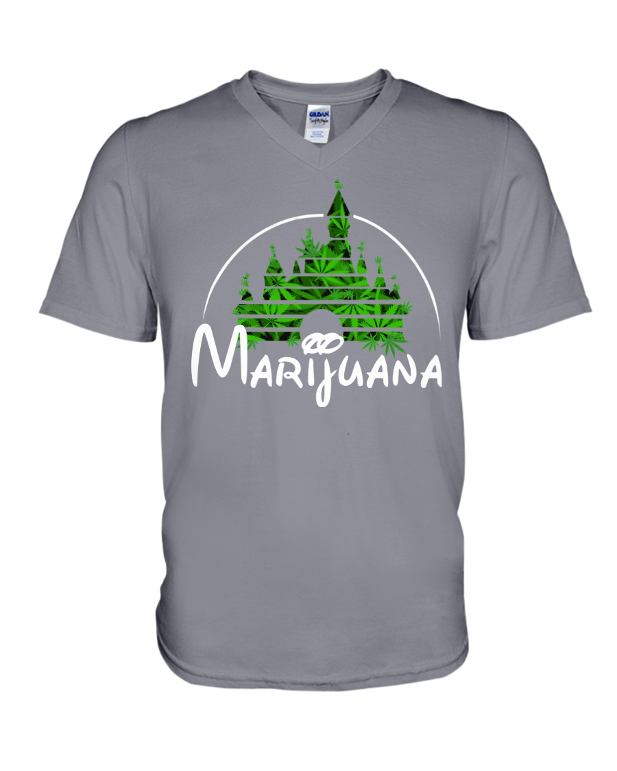 Marijuana V-Neck T-Shirt