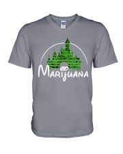 Marijuana V-Neck T-Shirt front