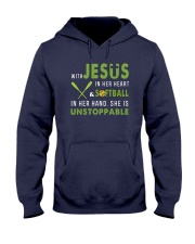 Softball - She is unstoppable Hooded Sweatshirt thumbnail