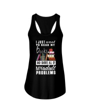 I just want to read my books Ladies Flowy Tank thumbnail