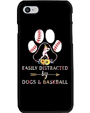 Easily Distracted By Dogs And Baseball Phone Case thumbnail