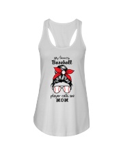 My Favorite Baseball Player Calls Me Mom NT347 Ladies Flowy Tank tile