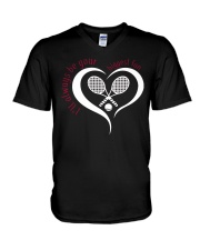 Always Be Your Biggest Tennis Fan V-Neck T-Shirt thumbnail