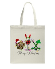 HOCKEY WINE DOG XMAS Tote Bag tile
