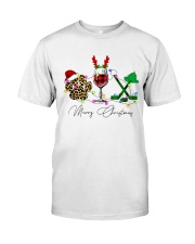 HOCKEY WINE DOG XMAS Classic T-Shirt tile