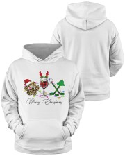 HOCKEY WINE DOG XMAS Hooded Sweatshirt apparel-hooded-sweatshirt-lifestyle-front-37