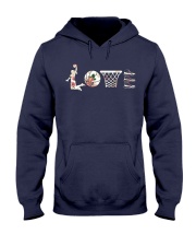 Basketball Love Flower Hooded Sweatshirt thumbnail
