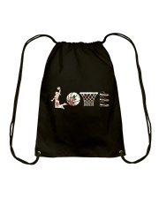 Basketball Love Flower Drawstring Bag thumbnail