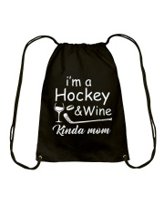 Im A Hockey And Wine Drawstring Bag thumbnail