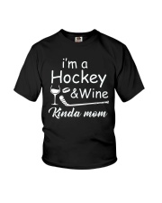 Im A Hockey And Wine Youth T-Shirt thumbnail