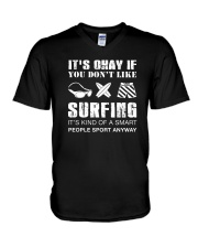 Surfing Sport Away V-Neck T-Shirt thumbnail