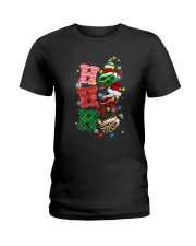 HOCKEY HO HO HO Ladies T-Shirt tile