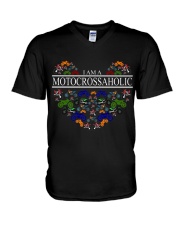 motocross - motocrossaholic V-Neck T-Shirt thumbnail