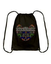 motocross - motocrossaholic Drawstring Bag thumbnail
