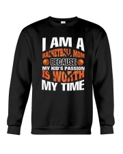 I AM A BASKETBALL MOM Crewneck Sweatshirt thumbnail