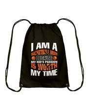 I AM A BASKETBALL MOM Drawstring Bag thumbnail