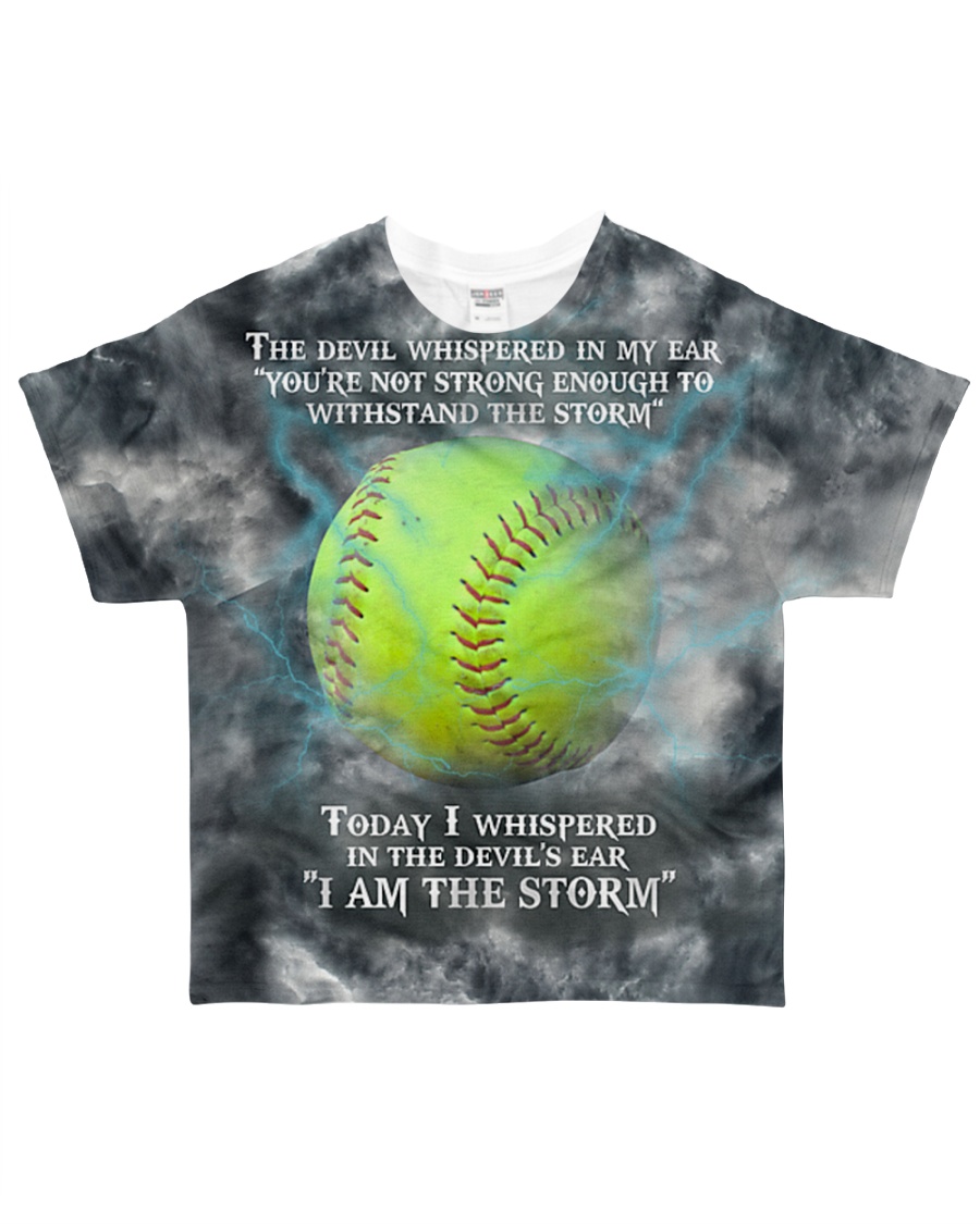 Softball I Am The Storm All-over T-Shirt