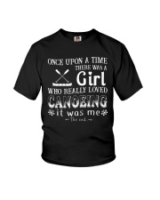 A Girl Loves Canoeing Youth T-Shirt thumbnail