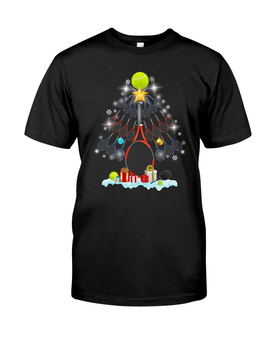 Tennis Christmas Tree Classic T-Shirt