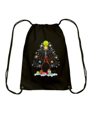 Tennis Christmas Tree Drawstring Bag thumbnail