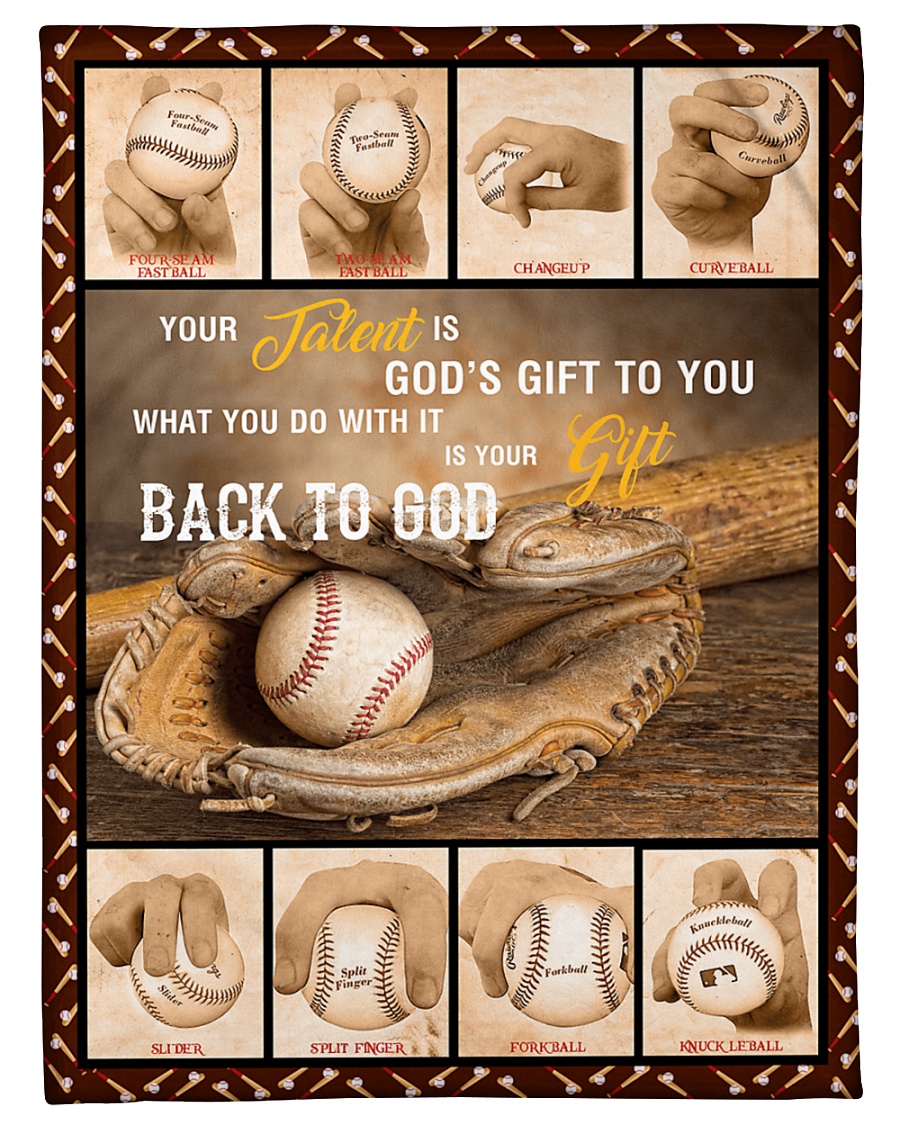 Baseball Funny Your Talent Graphic Design Small Fleece Blanket - 30" x 40"