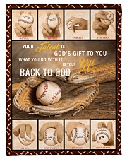 Baseball Funny Your Talent Graphic Design Small Fleece Blanket - 30" x 40" front