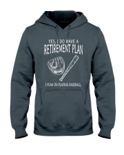 I Plan On Playing Baseball Hooded Sweatshirt front