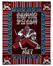Hockey Behind Every Good Goalie Graphic Design Small Fleece Blanket - 30" x 40" front